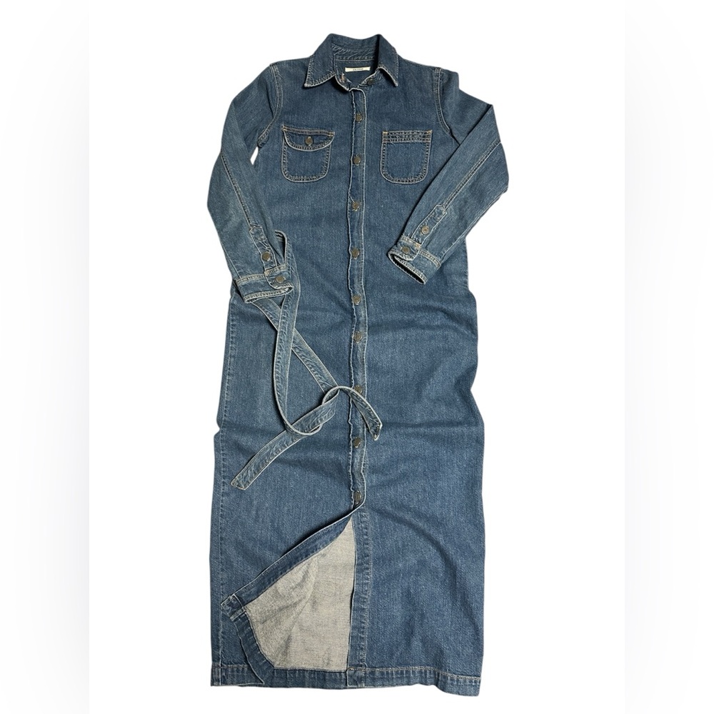 GRLFRND Blue Long Sleeve Denim Dress